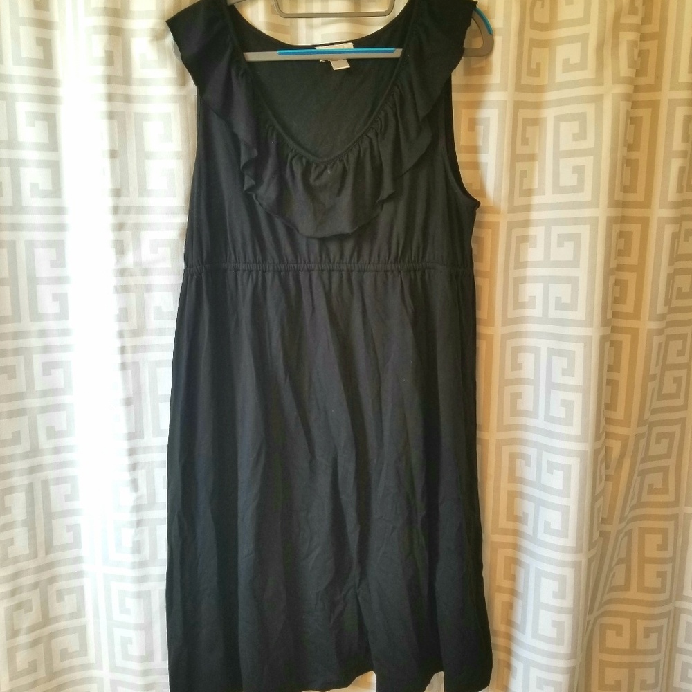 LOFT black summer dress